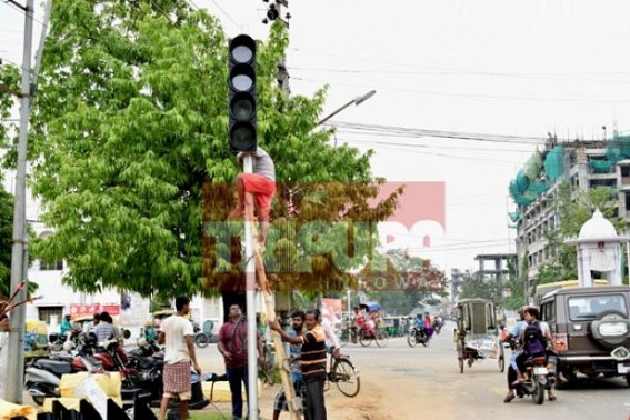 No more traffic chaos, traffic lights to control Agartala City
